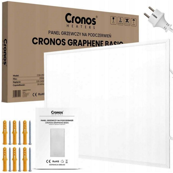 Panel grzewczy CRONOS GRAPHENE BASIC CGB-290