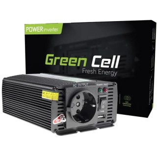 PRZETWORNICA NAPIĘCIA INWERTER Green Cell 12V -* 230V 300W/600W MODYFIKOWANA SINUSOIDA INV01DE