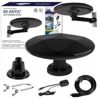 Antena DVB-T2 Mistral MI-ANT07 UFO - CZARNA