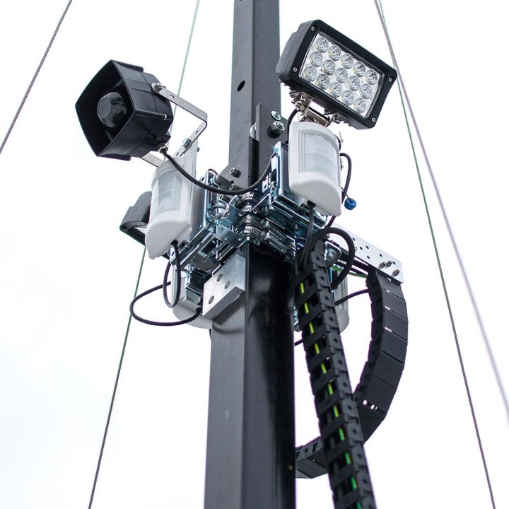 Mobilna wieża do zdalnego wideomonitoringu CCTV iCAM-TOWER AI 5MQ3