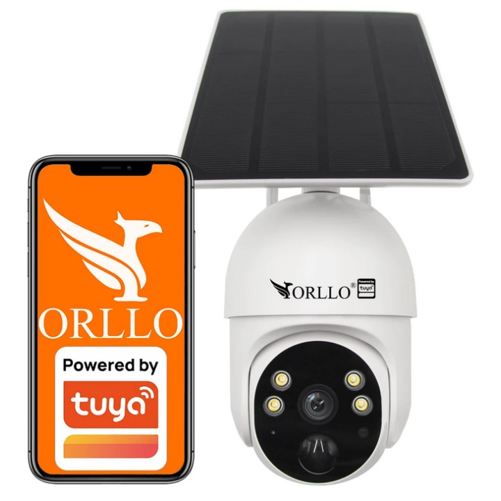 Kamera IP bezprzewodowa 4G LTE obrotowa z panelem solarnym Orllo TZ-1