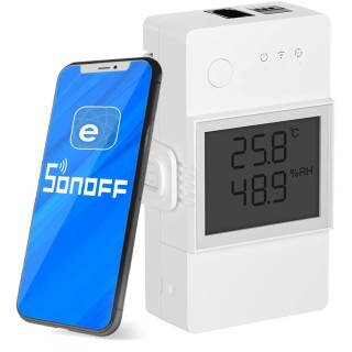 SONOFF TH Elite | THR320D | Przekaźnik Wifi z funkcją pomiaru temperatury oraz wilgotności