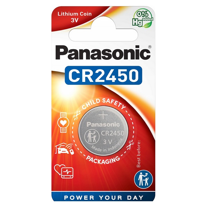 Bateria CR2450 1BL PANASONIC 3V 620mAh (1 szt.)