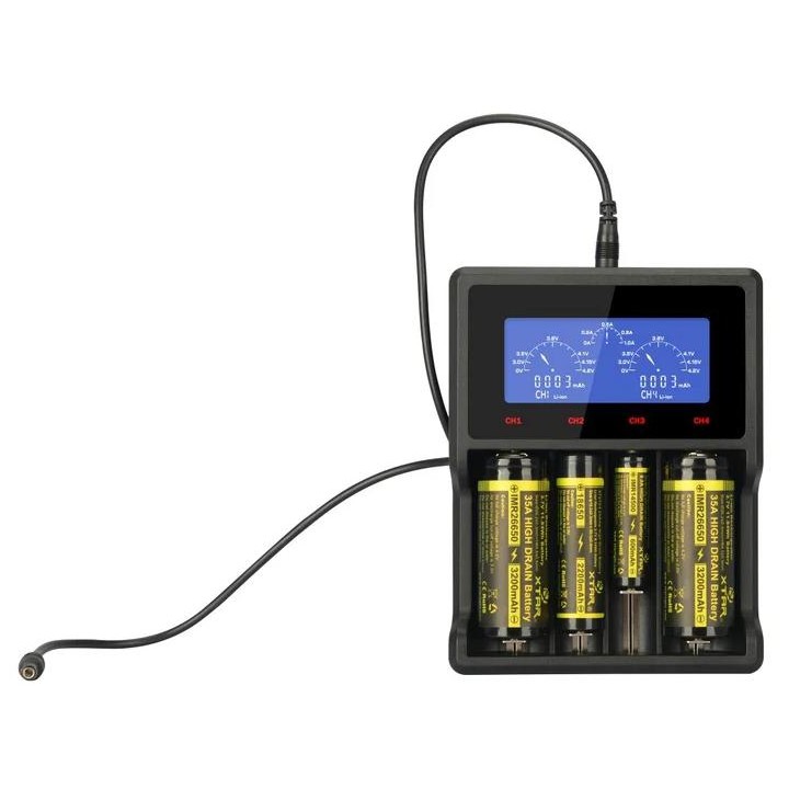 Ładowarka do akumulatorów cylindrycznych Li-ion / Ni-MH AA / AAA / 18650 Xtar VC4