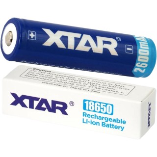 Akumulator 18650 Li-Ion 3,7V Xtar 2600mAh (1 szt.) z zabezpieczeniem