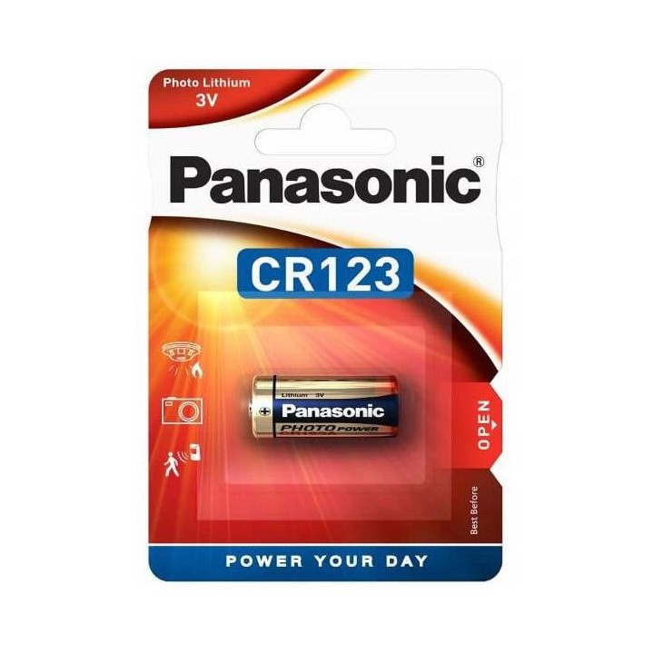 Bateria CR123A PANASONIC (blister 1 szt.)