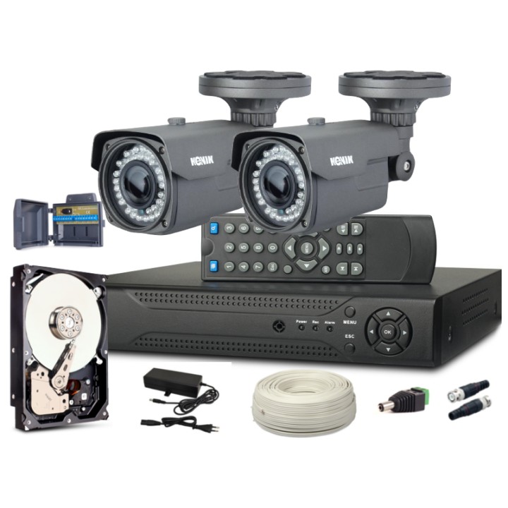 Zestaw monitoringu ahd 2 kamery 1080P