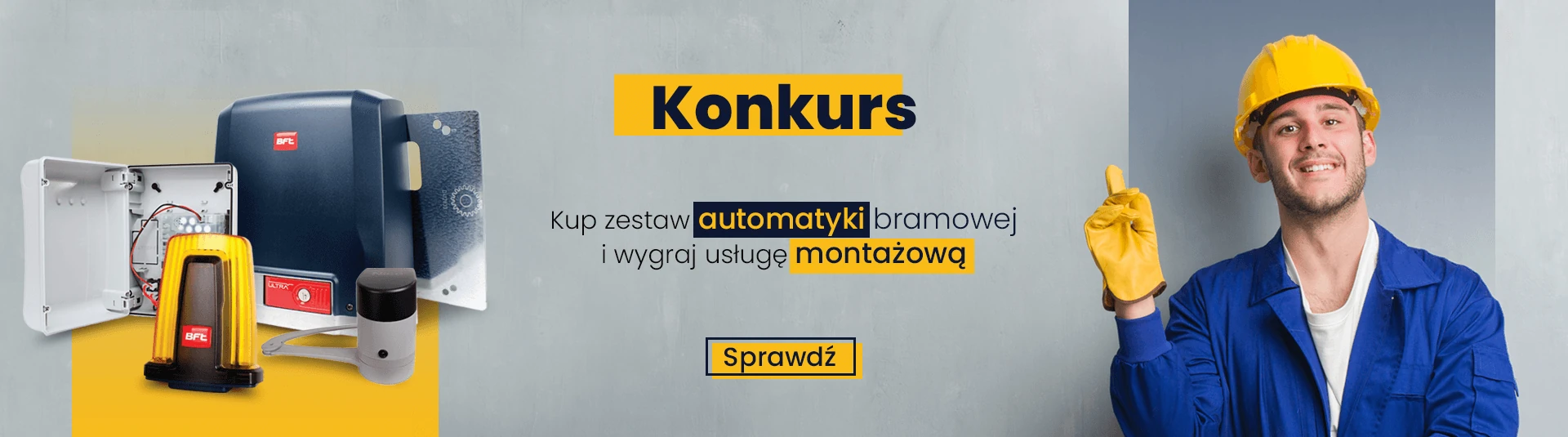 Napędy do bram z montażem